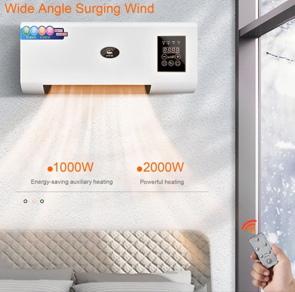 Zidni konvektor 1800 W za grijanje i hlađenje prostora