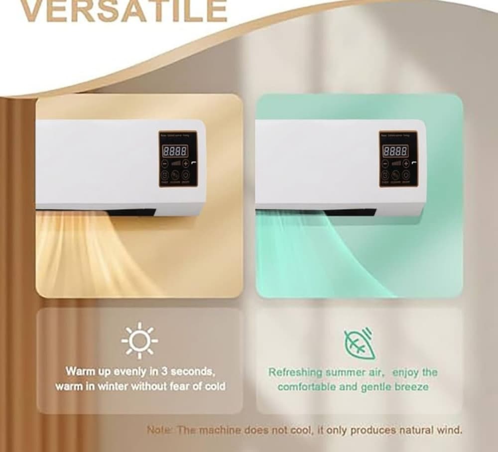 Zidni konvektor 1800 W za grijanje i hlađenje prostora 3