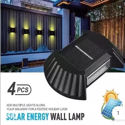 4kom Set SOLARNE LAMPE ZA van ZID ZIDNE DVORIŠTE 4