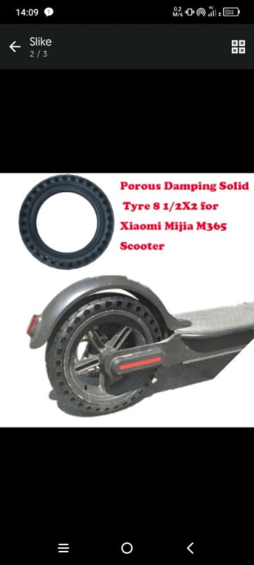 PUNA GUMA ZA ELEKTRIČNI TROTINET ROMOBIL 8 1/2 X2 2