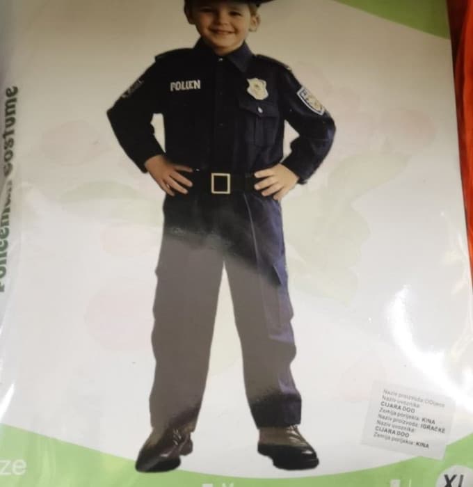 KOSTIM POLICAJAC POLICAJCA ODJELO ZA DJECU MAAKIRANJE MAŠKARE 2