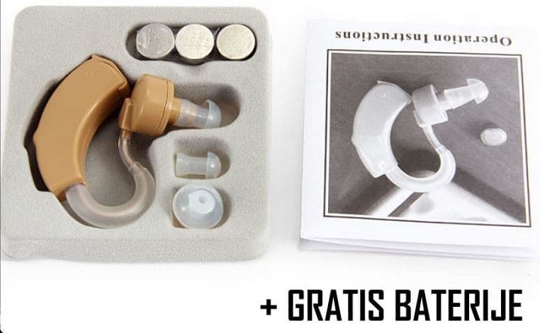 Slušni aparat - super uho 3 kom baterija