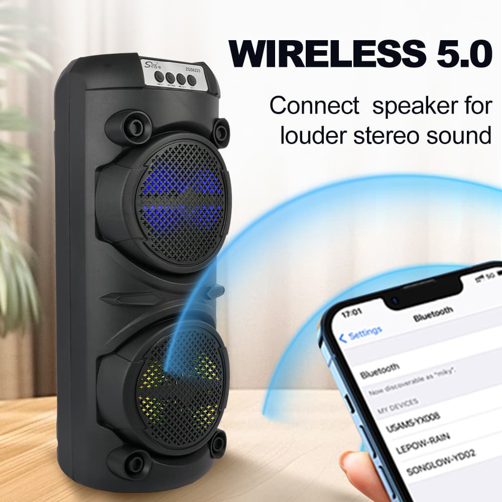 ZQS-6223 Multimedia Bluetooth Zvučnik sa RGB Rasvjetom 4