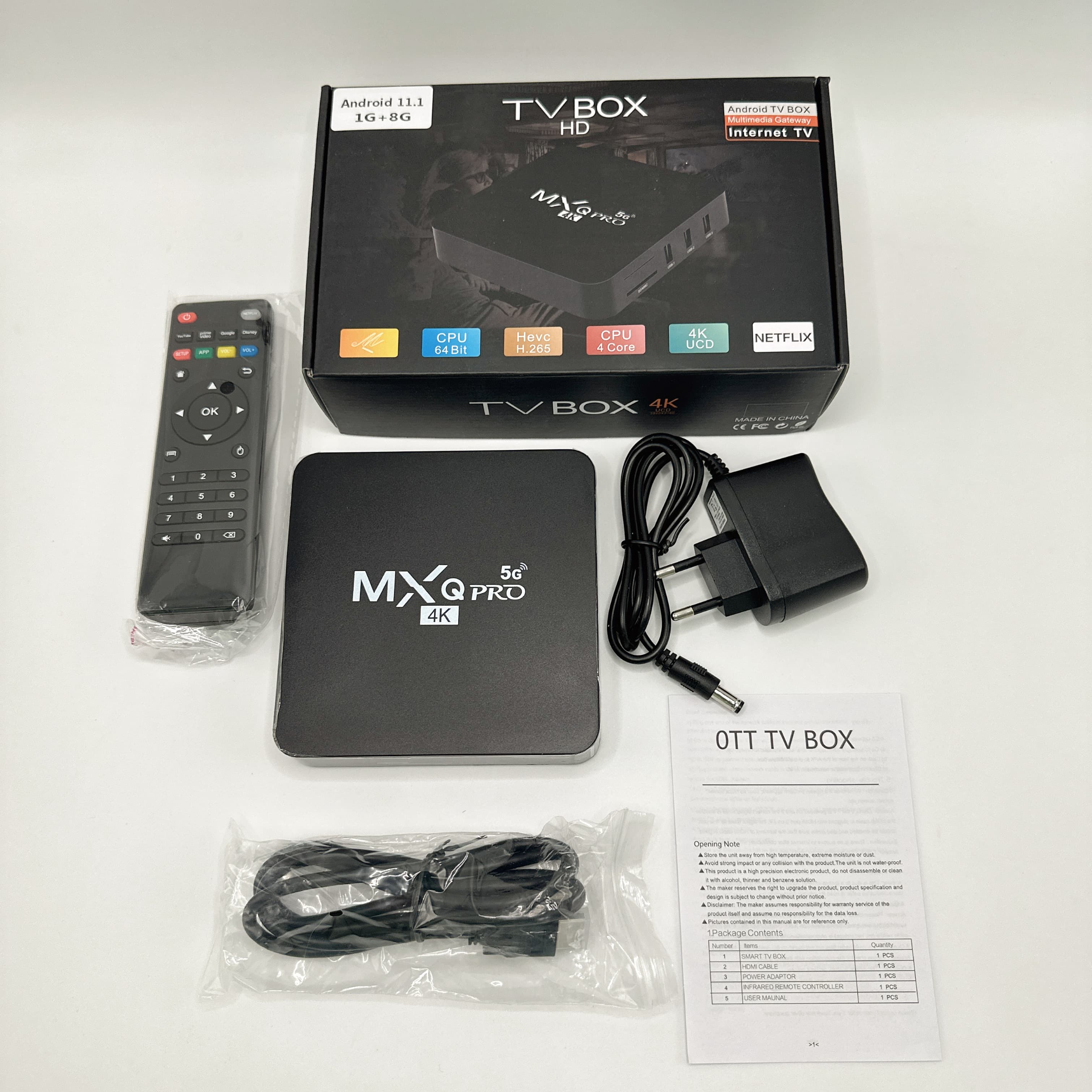 MXQ Pro 5G 4K Android TV Box – 14.000+ Kanala i Smart TV Pretvarač* 2