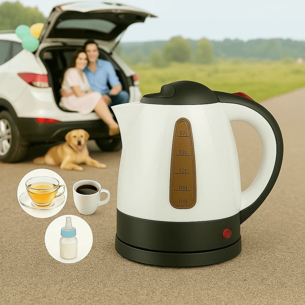 Autokuhalo 12V 1000ml – Električno Kuhalo za Auto (Upaljač Priključak)