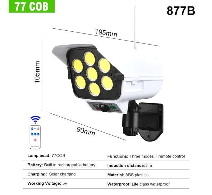 SOLARNI REFLEKTOR + LAŽNA KAMERA 2u1 3