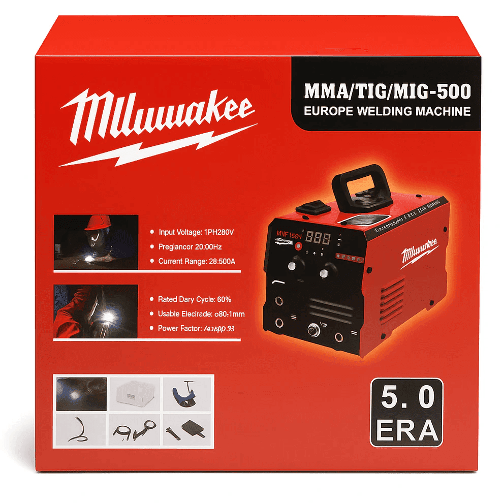 MILWAUKEE 3U1 APARAT ZA VARENJE MIG/MMA/TIG-500 4