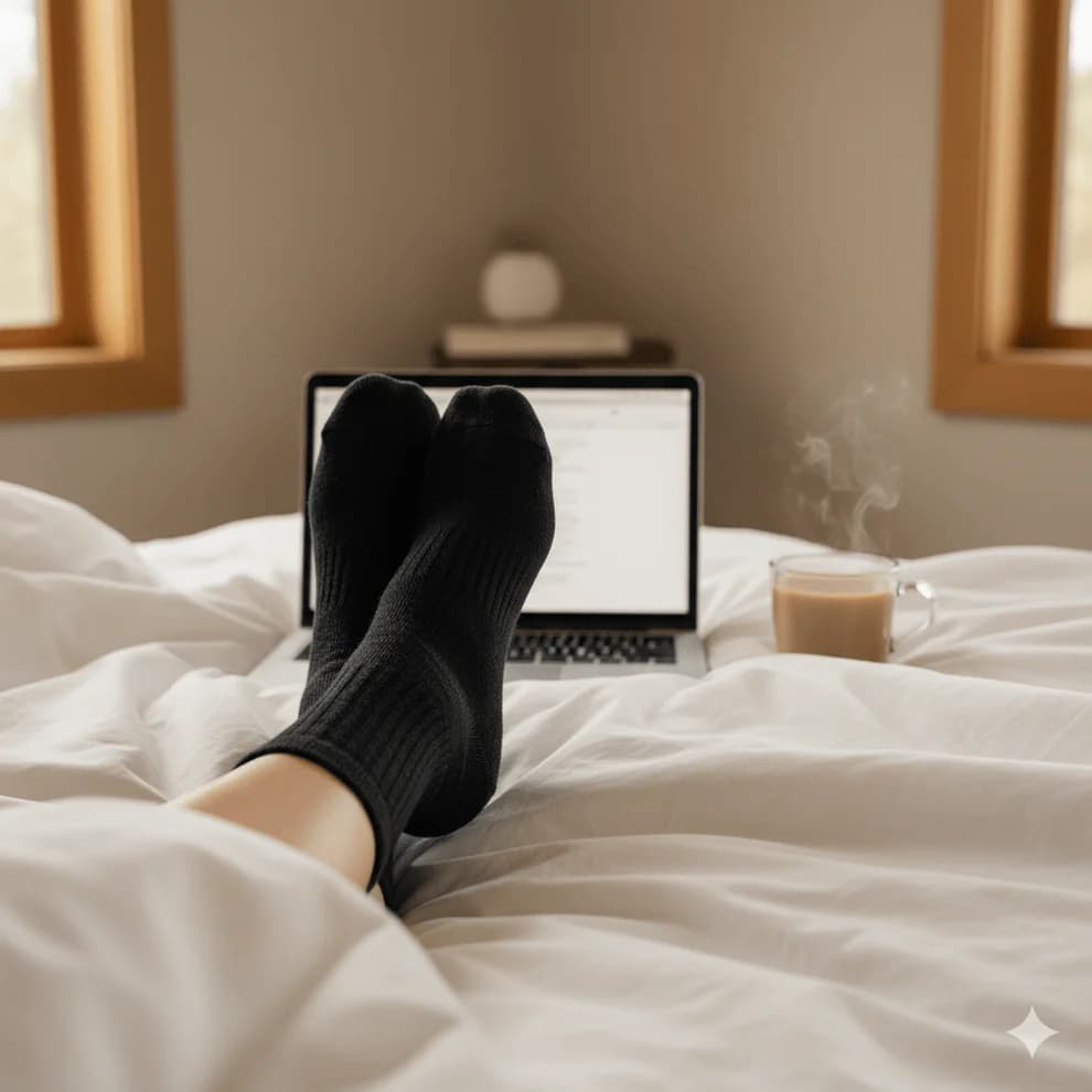 Premium Vunene Čarape Crne – Set od 12 Pari 4