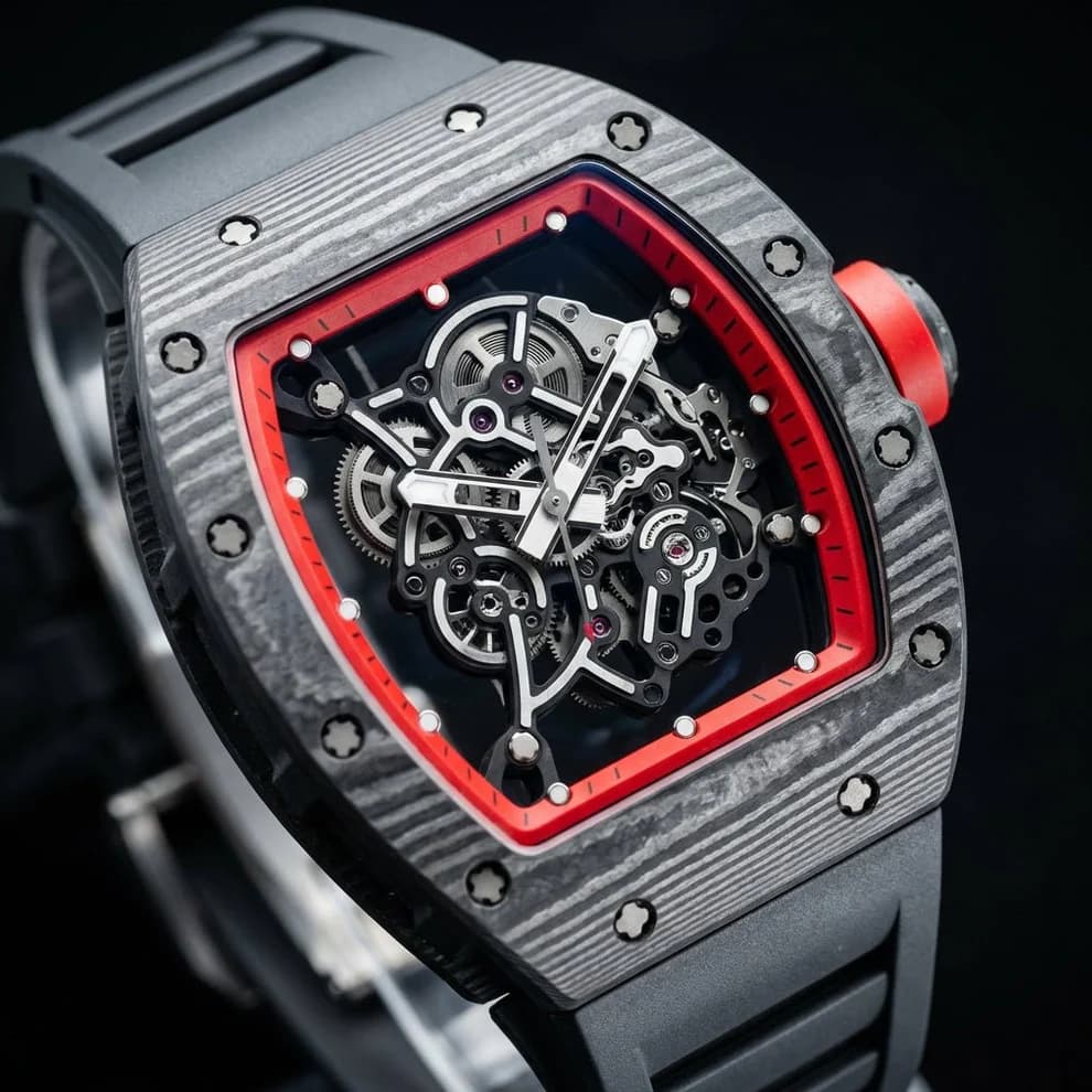 Muški Skeleton Sat Carbon Fiber - Luksuzni Sportski Dizajn 4