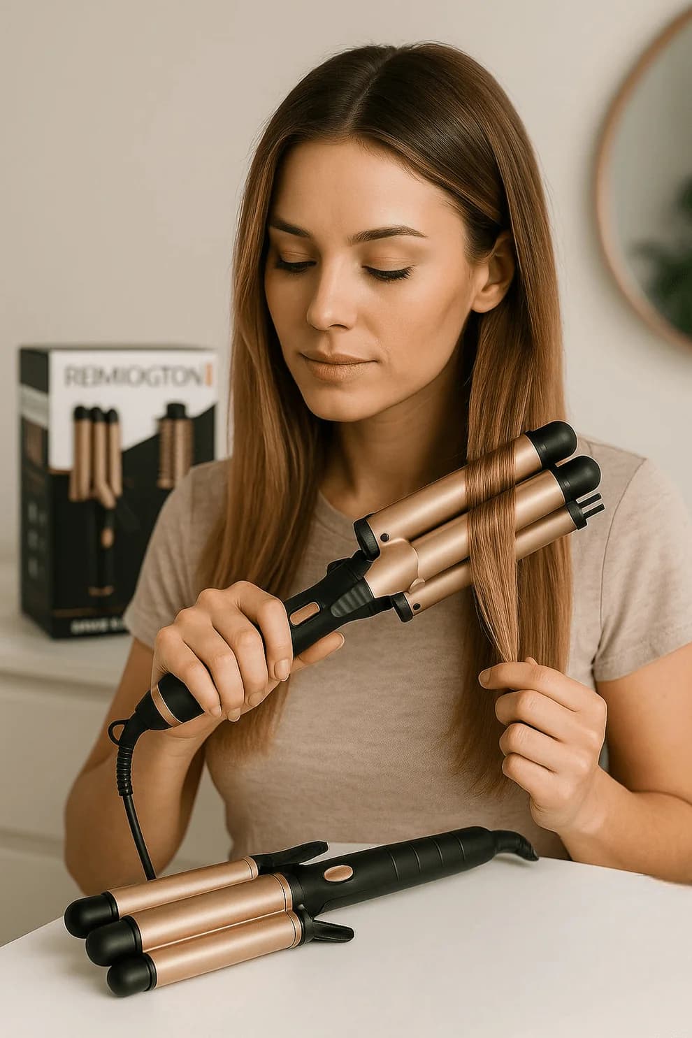 Uređaj za uvijanje i feniranje kose 2u1 2