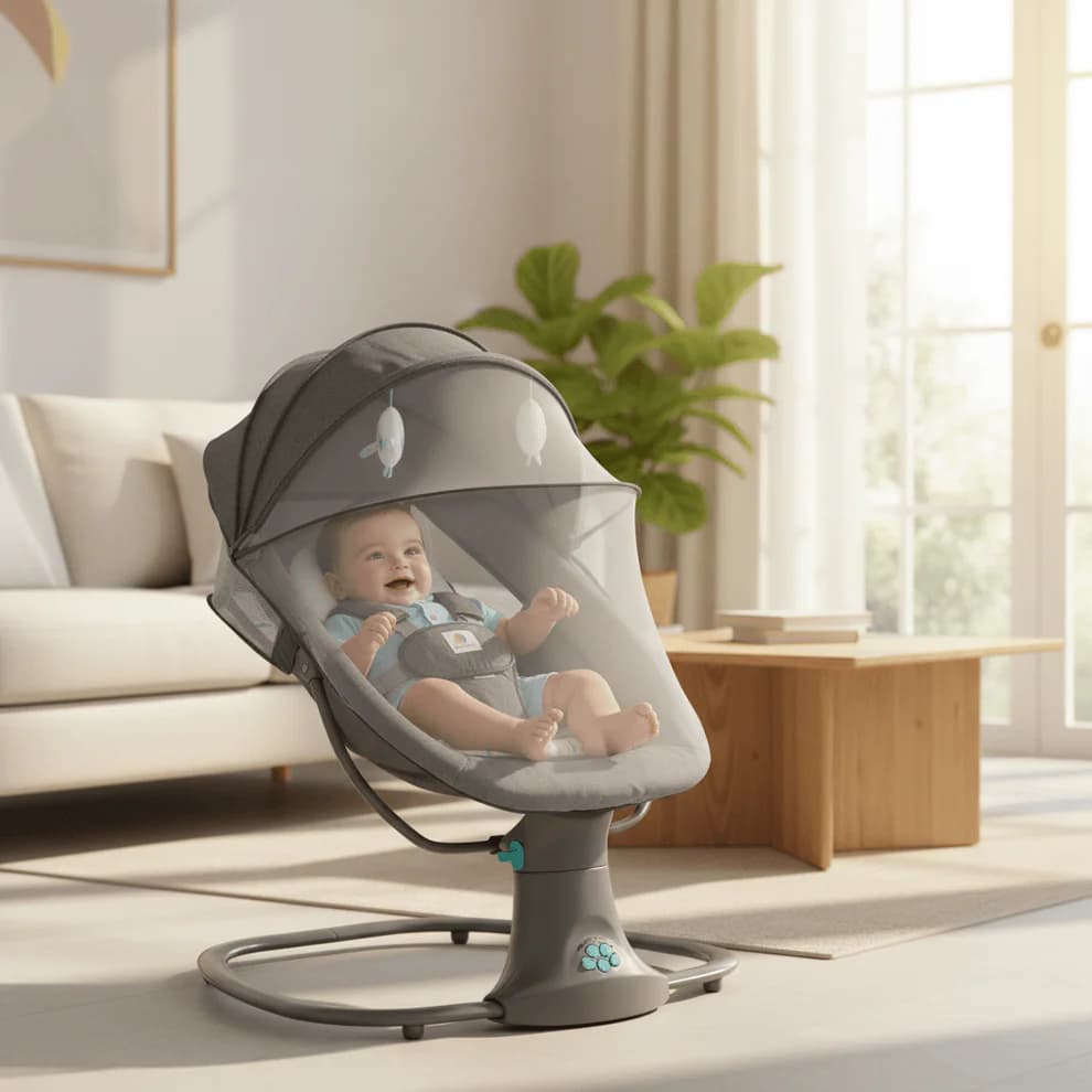 3u1 Električna Ljuljačka za Bebe 3