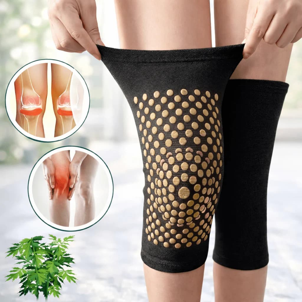 Samozagrijavajući steznici za koljena sa pelinom