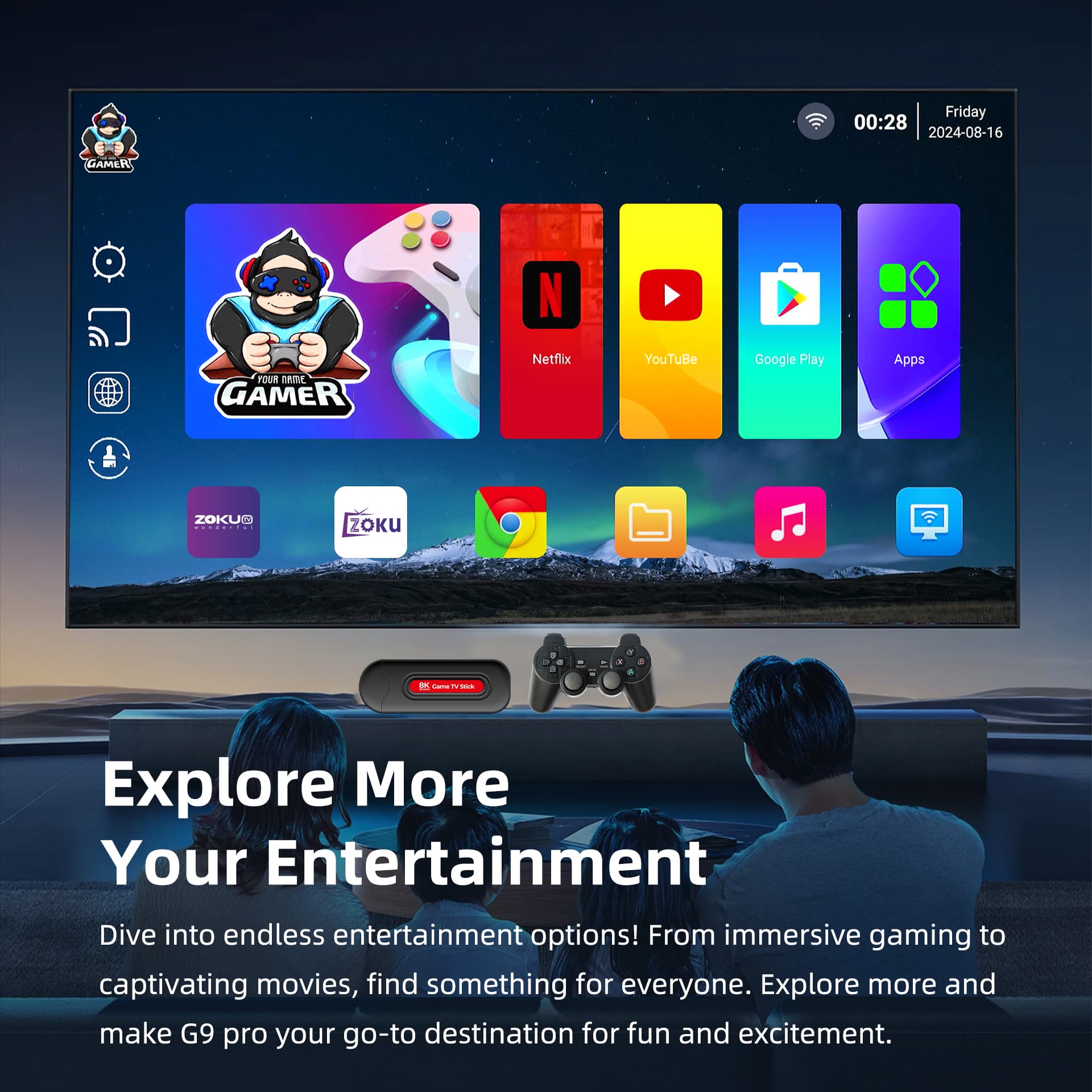 Q9 Pro 8K Ultra HD Game TV Stick 2