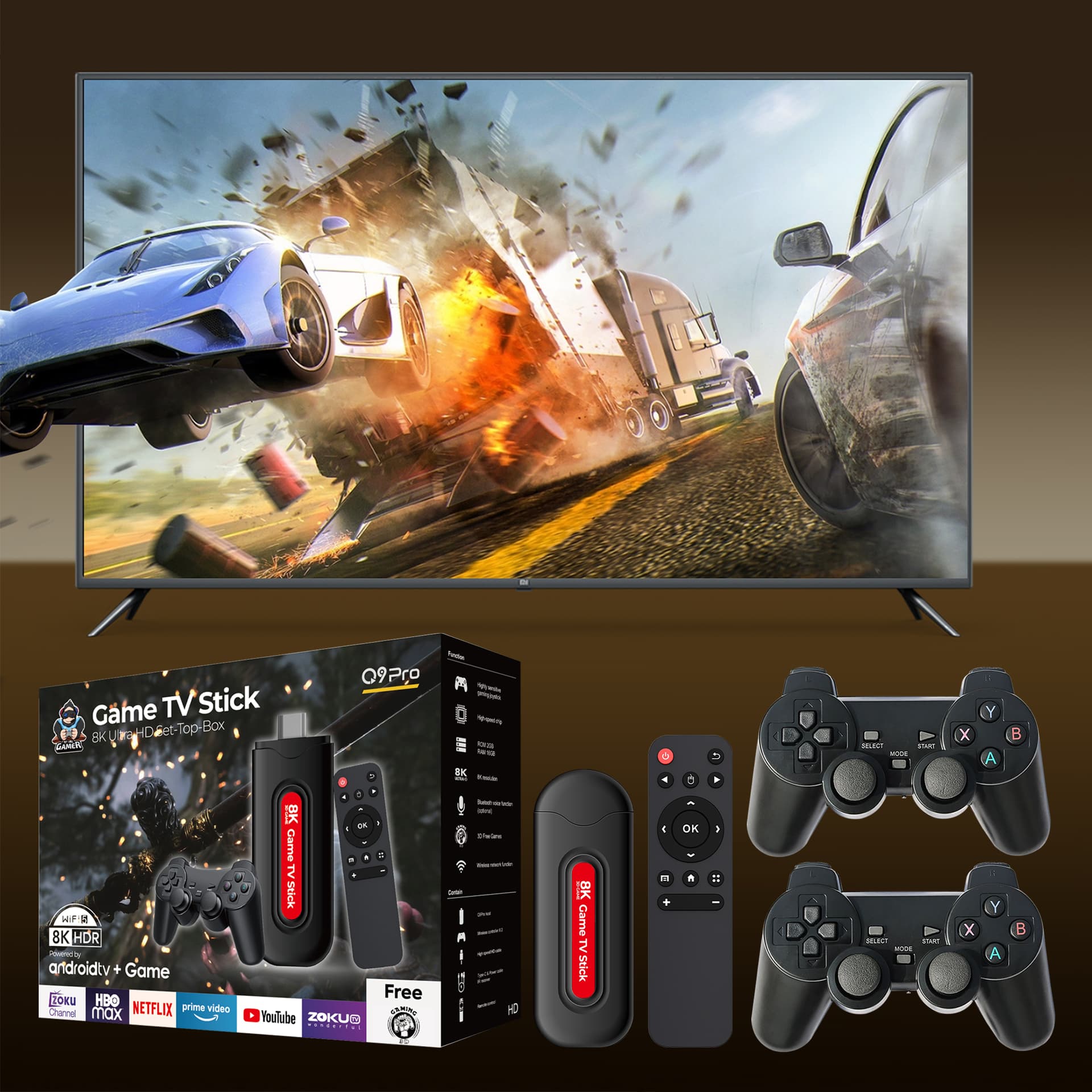 Q9 Pro 8K Ultra HD Game TV Stick 5