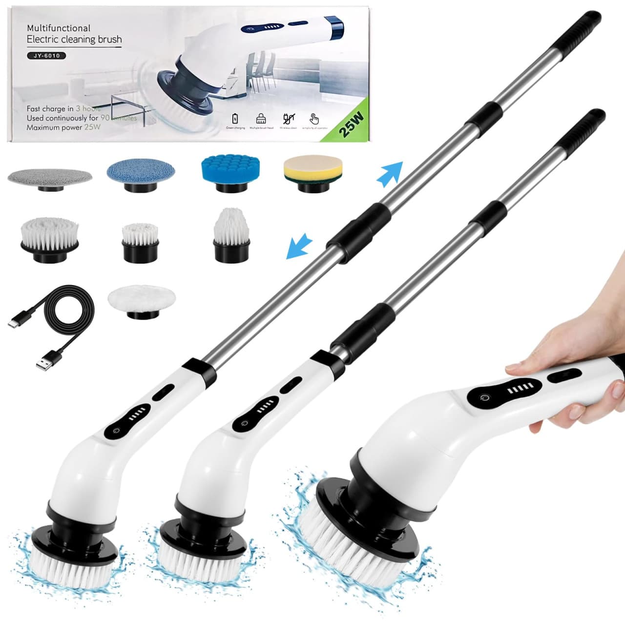 Elektricna Cetka za Ciscenje Plocica sa (8 nastavaka) 2