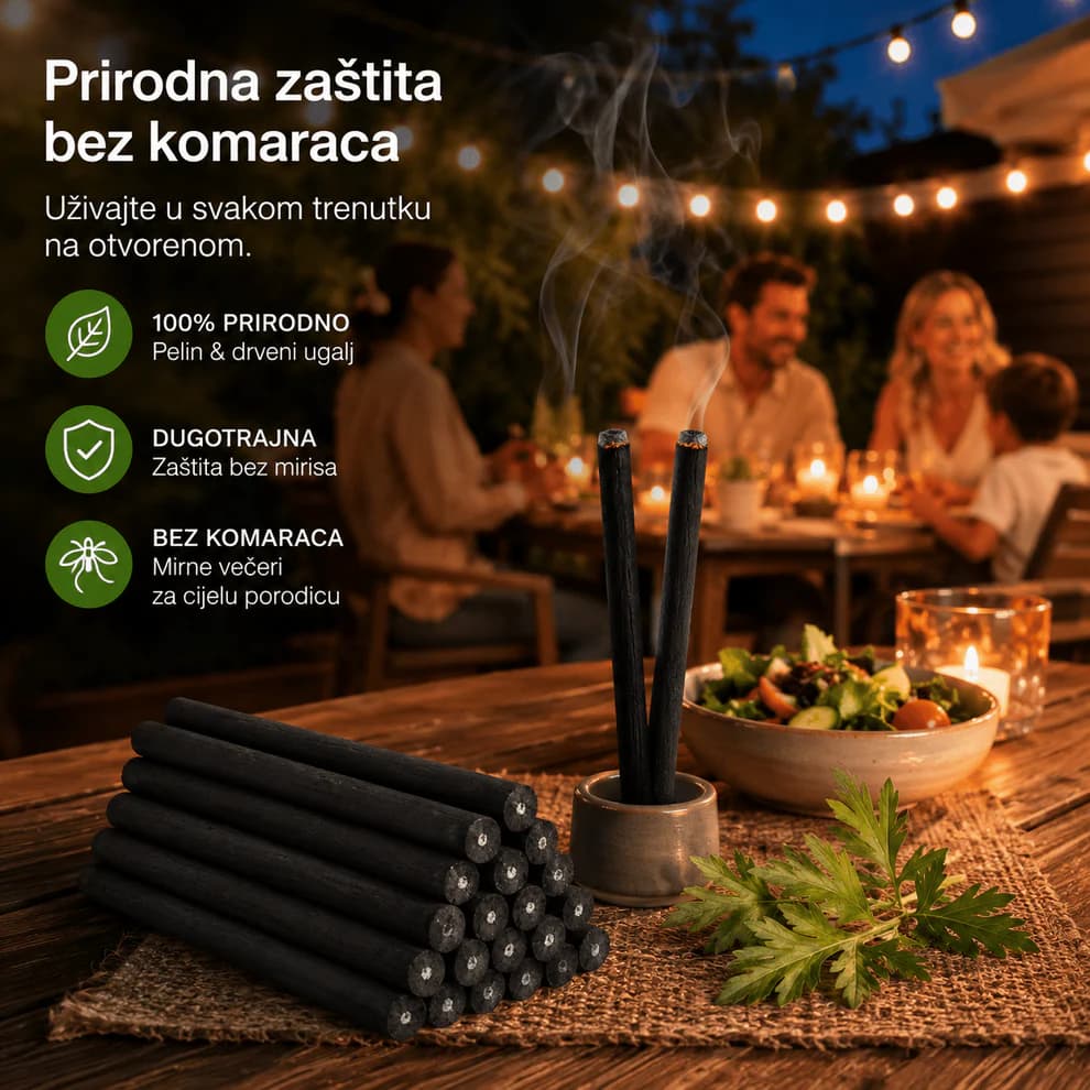 10 Štapova Prirodni Repelent za Komarce (XXL Veličina) 3