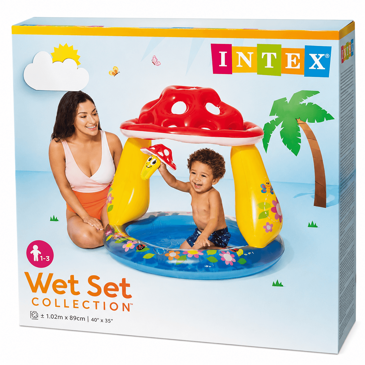 INTEX Wet Set dječiji bazen sa sjenilom 102 x 89 cm 2