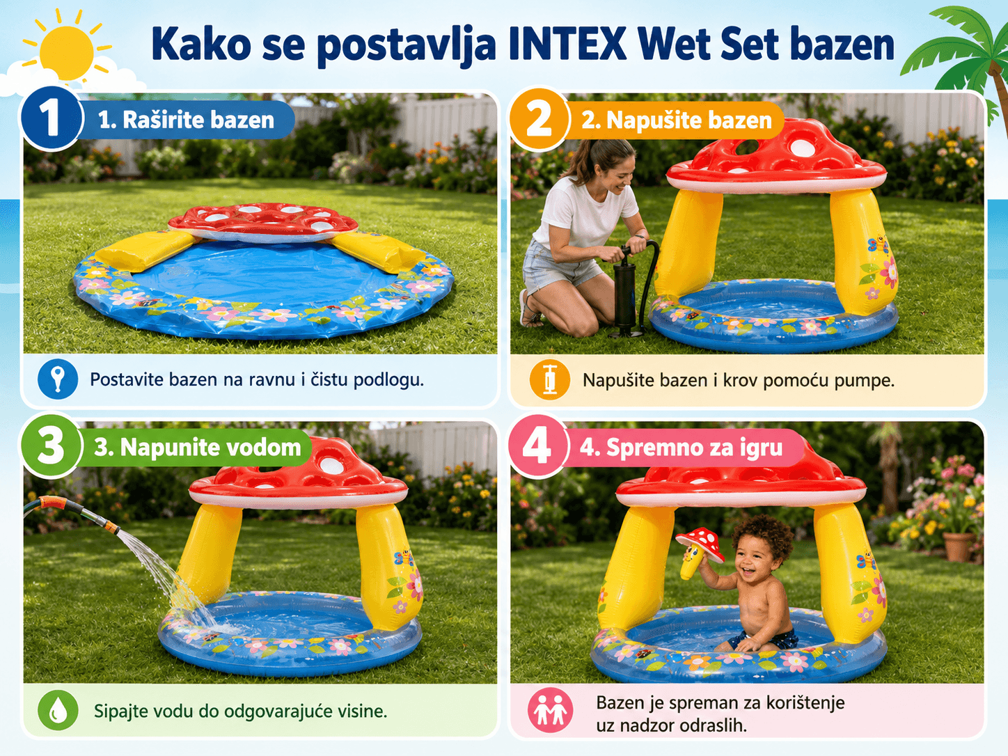 INTEX Wet Set dječiji bazen sa sjenilom 102 x 89 cm 3