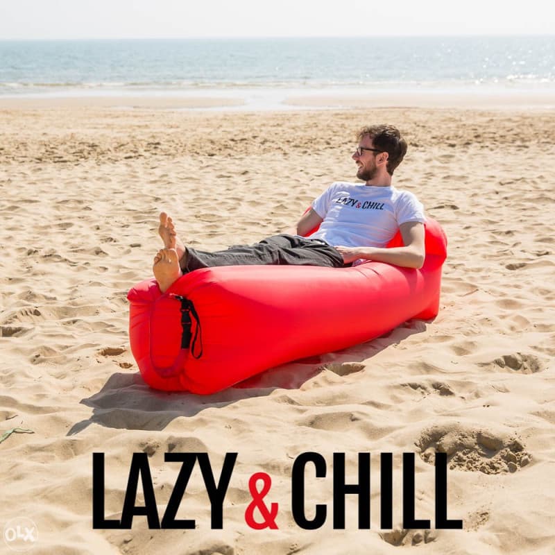 Lezaljka Za plažu LAZY BAG CRVENA I DRUGE BOJE AKCIJA